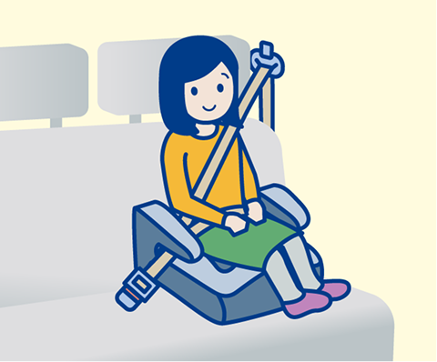 ブースタークッション（学童用・背もたれ無）の使用