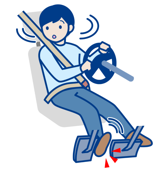 特にバックのときは気をつけて！