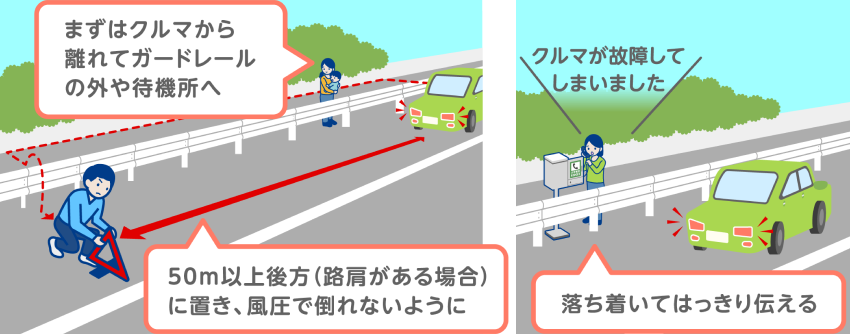 事故や故障、パンクのときは