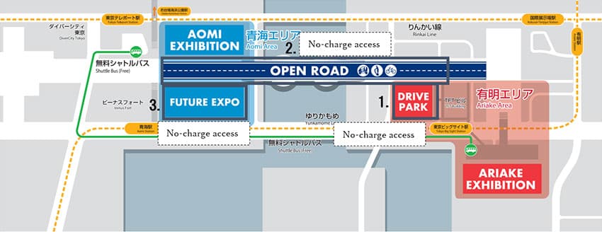 Tokyo Motor Show map